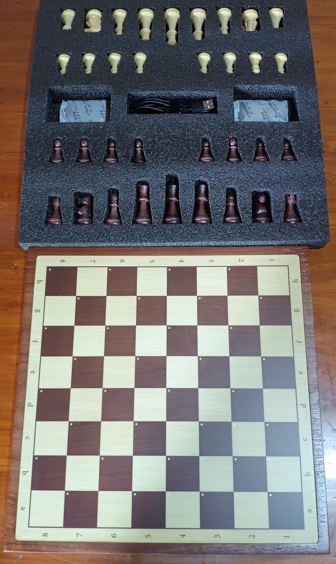 Chessnut Air Electronic Chess Board with AI - Handcrafted Wooden Board, LED Indicators, Adaptive Difficulty, Full Piece Recognition - Play Online on Major Chess Platforms customer photo 5