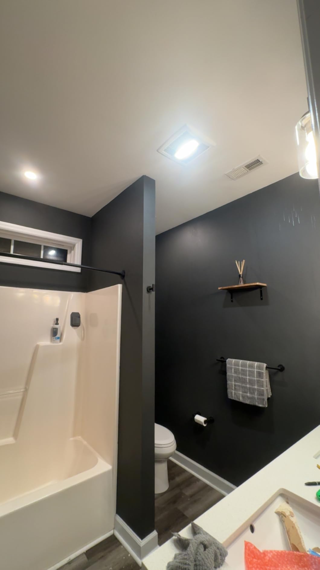 Broan-NuTone Bathroom Exhaust Fan with LED Light and Roomside Installation, Energy Star Certified, 110 CFM, Very Quiet 1.0 Sones White, AE110L customer photo 2