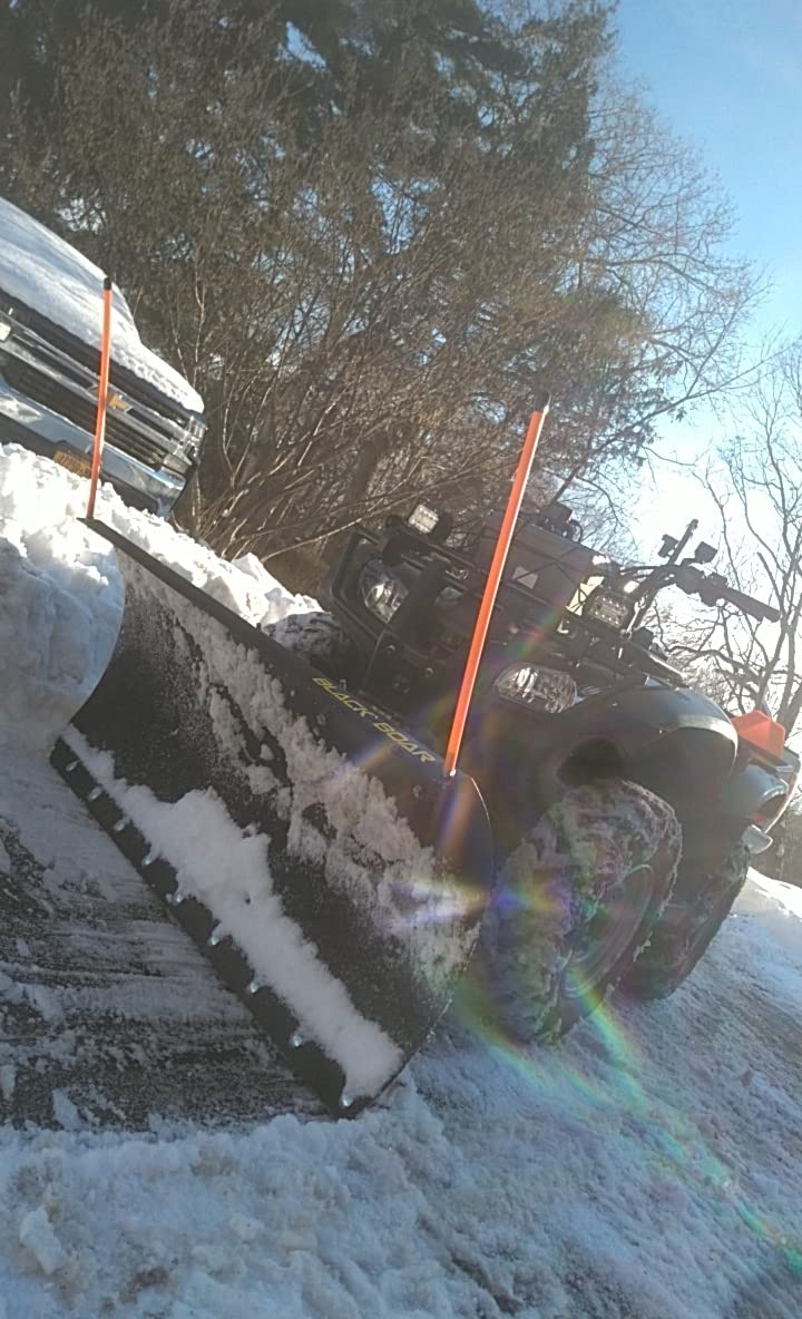 Black Boar Camco ATV Snow Plow Kit - 48-inch Adjustable Straight Blade with Safety Trip Springs (66016) customer photo 1
