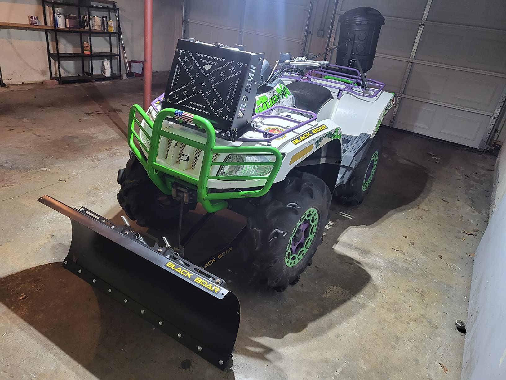 Black Boar Camco ATV Snow Plow Kit - 48-inch Adjustable Straight Blade with Safety Trip Springs (66016) customer photo 2