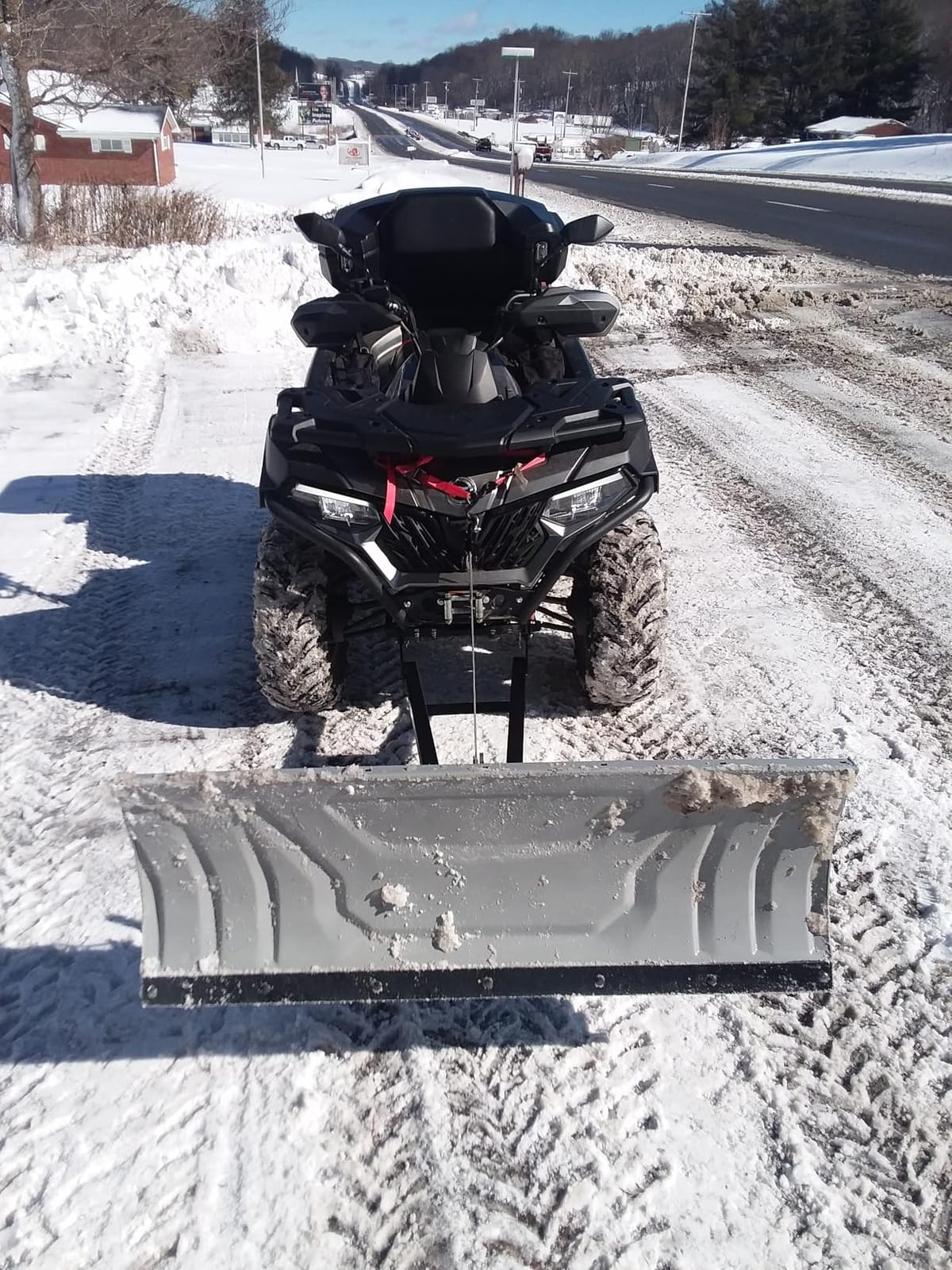 ECOTRIC ATV Snow Plow Blade Kit - Adjustable 48