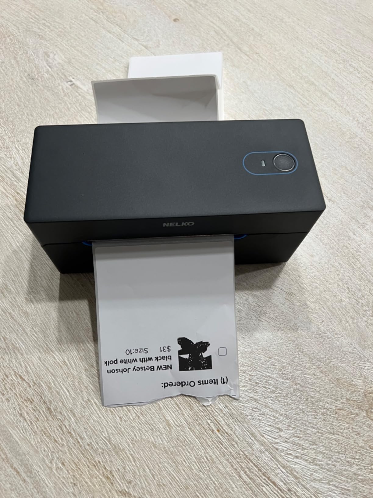 Nelko Bluetooth Thermal Shipping Label Printer, 4x6 Thermal Label Printer | Quick Setup, Fast Speed, Crisp Print Quality, Compatible with iPhone, Android, Windows&Mac, Work with Amazon Shopify Etsy UPS customer photo 2