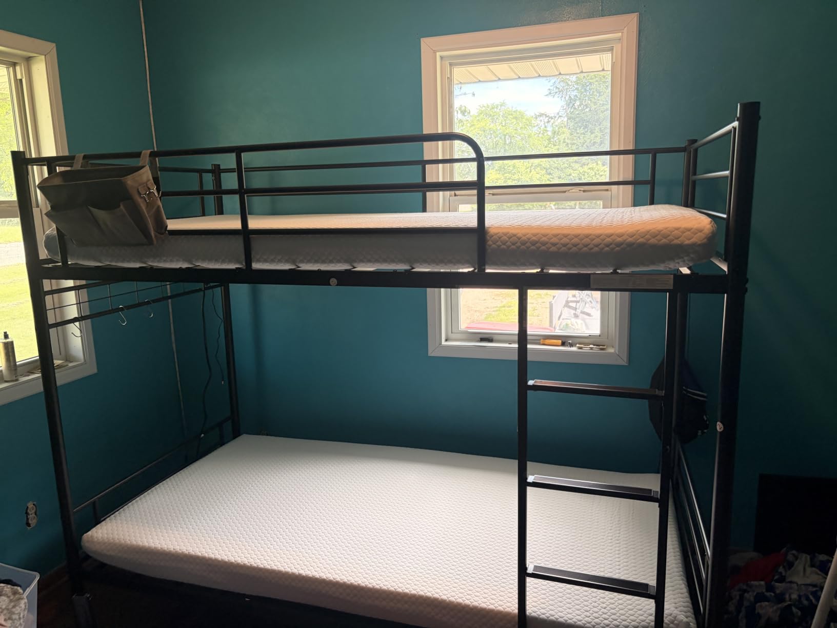 FDW | 5 Inch Twin Mattress | Medium Firm | Gel Memory Foam | White | Dual Construction | Pressure Relief, Cooling Foam, Removable and Washable Cover | Bed in a Box, CertiPUR-US Certified customer photo 2