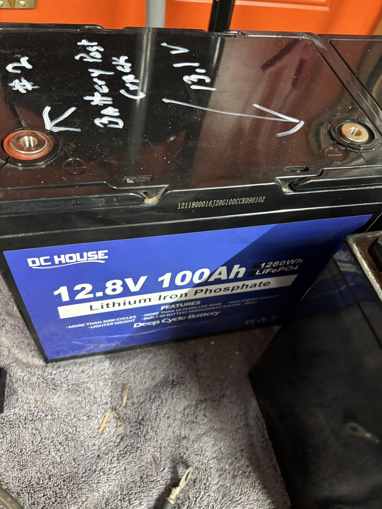 DC HOUSE 12V 100Ah Bluetooth LiFePO4 Trolling Motor Lithium Battery | Group 24, Low Temp Cut-Off, Up to 15000 Cycles, 100A BMS, Perfect for Trolling Motors, Marine, Boat, Solar customer photo 1