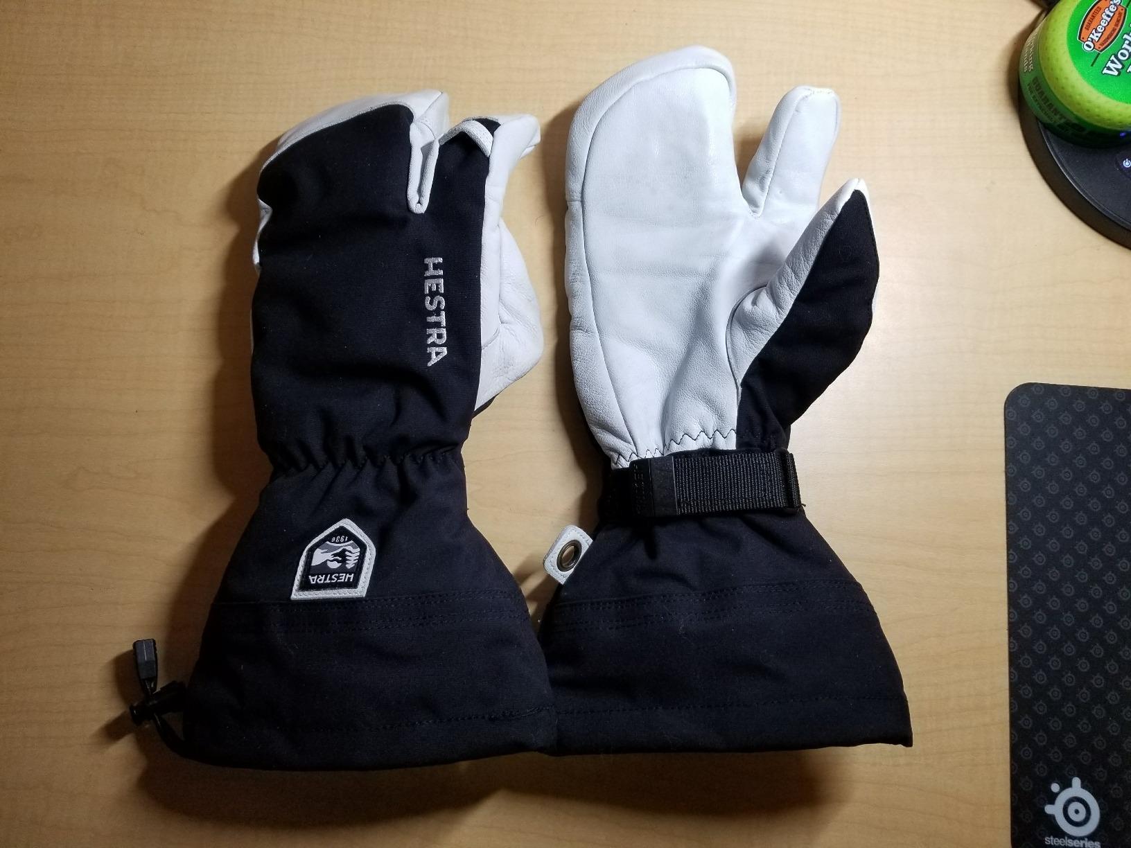 Hestra Army Leather Heli Ski 3-Finger Glove, Men & Women's customer photo 2