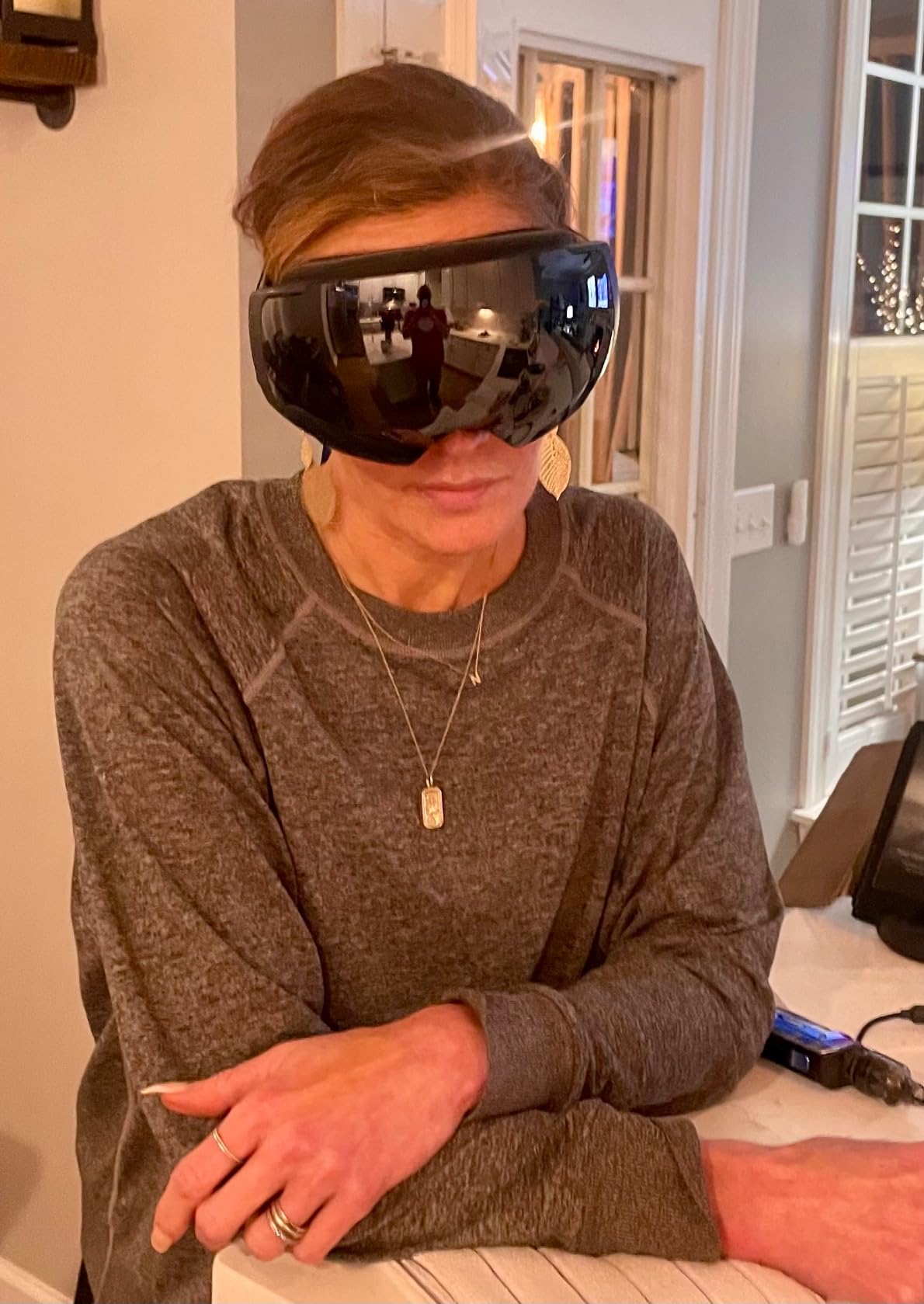 OutdoorMaster Ski Goggles PRO, OTG Snow Goggles with Interchangeable Lens | Frameless Quick-change Magnetic Ski Goggles customer photo 2