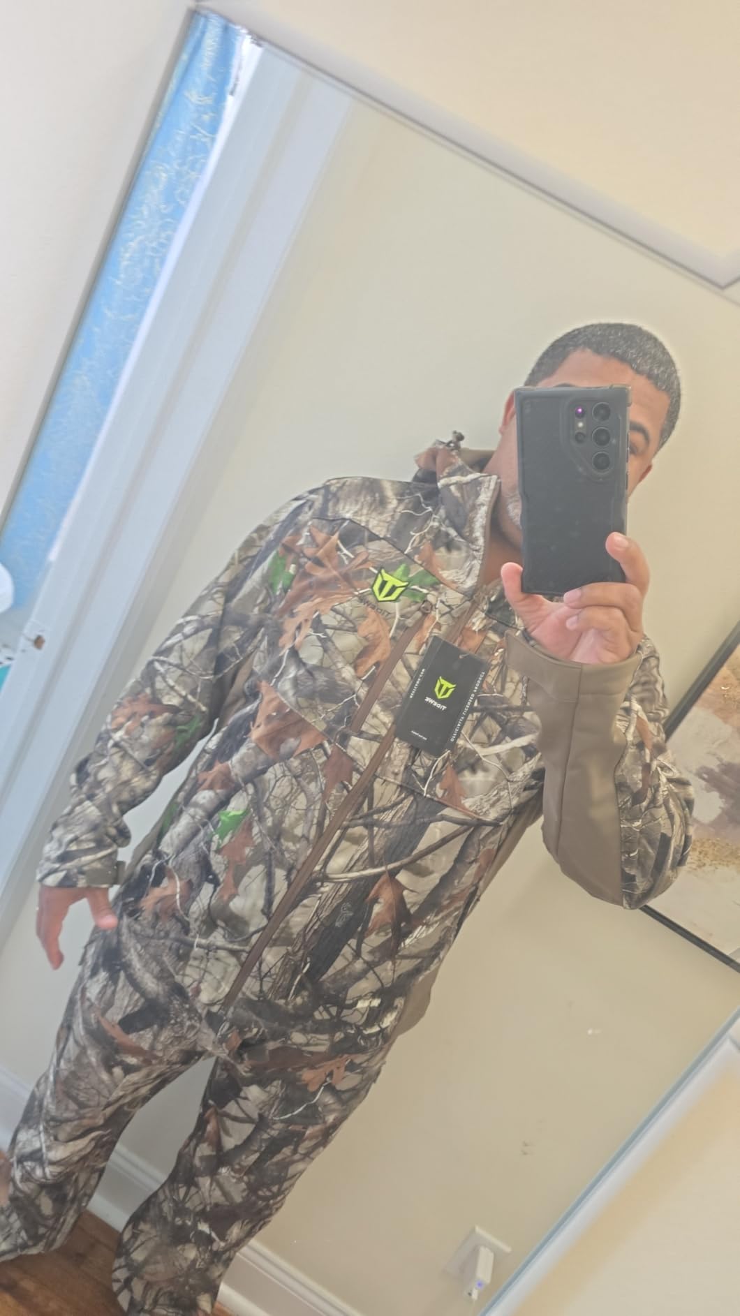 Hunting Clothes for Men with Silent Fabric & Fleece Lining customer photo 2